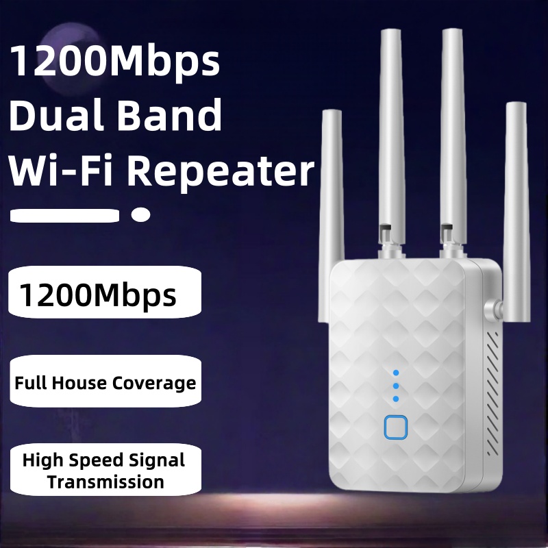 Wifi Range Extender - 1200 Мбит/с двухдиапазонный повторитель Wi-Fi 2,4G/5