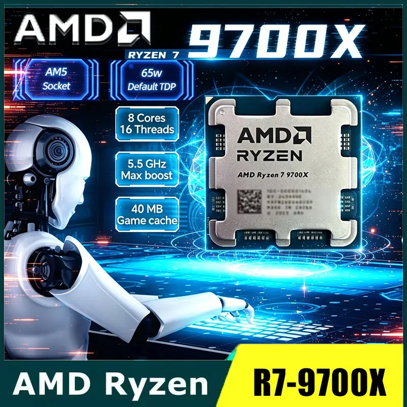 Amd Cpu Ryzen 7 - Процессор AMD Ryzen 7 9700X, 3.8