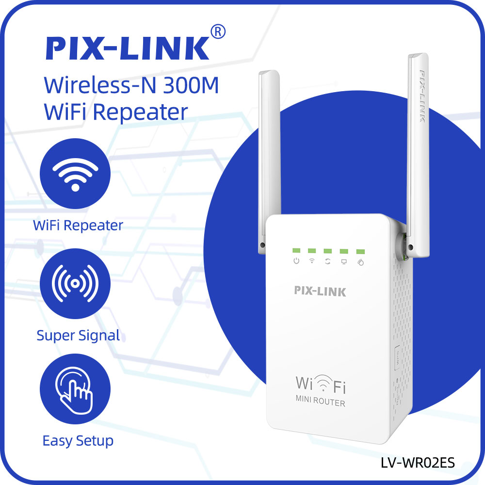 Wifi Range Extender - PIX-LINK WR02E Беспроводной повторитель Wi-Fi Удлинитель