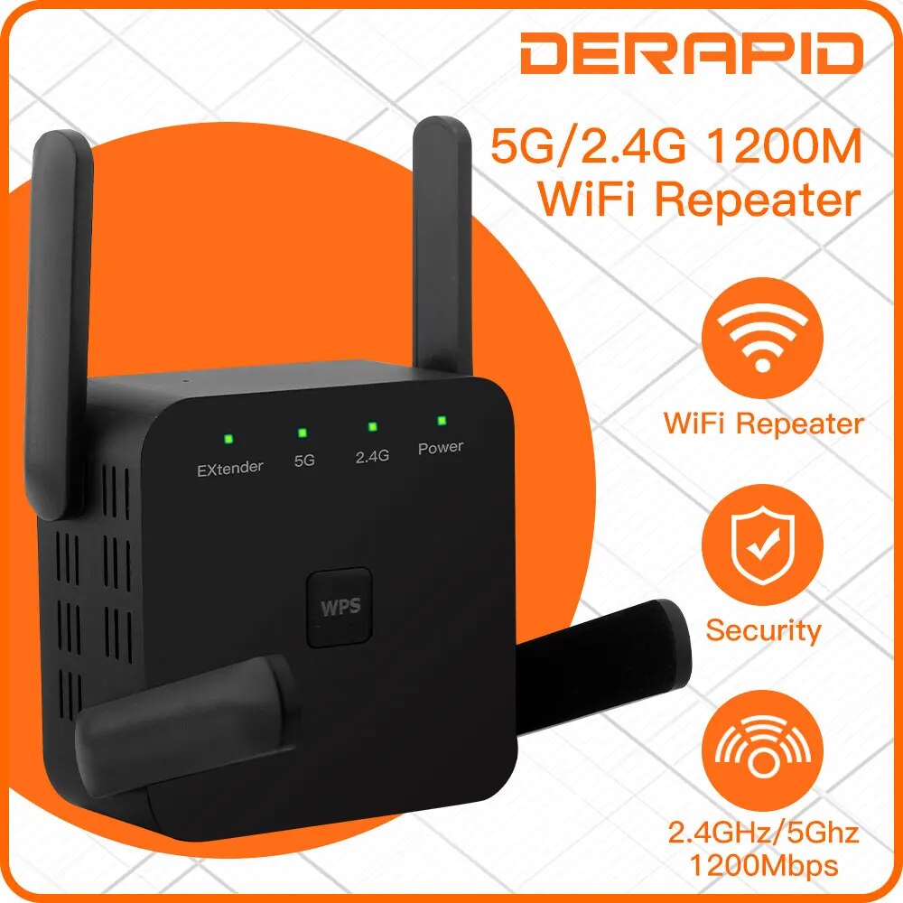 Wifi Range Extender - Wi-Fi повторитель 1200 Мбит/с 2,4 ГГц/5