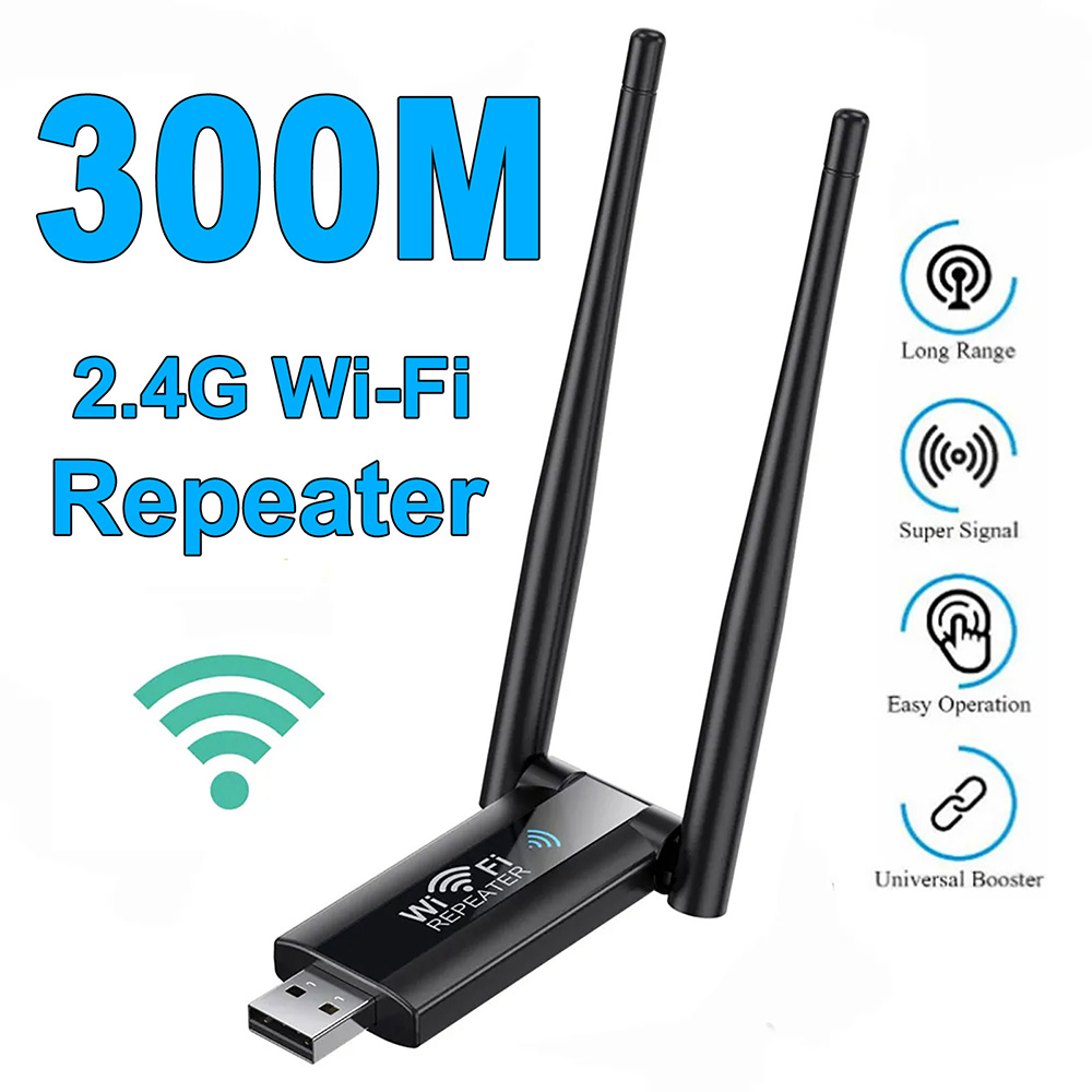 Wifi Range Extender - Беспроводной Wi-Fi репитер 300 Мбит/с, 2.4G,