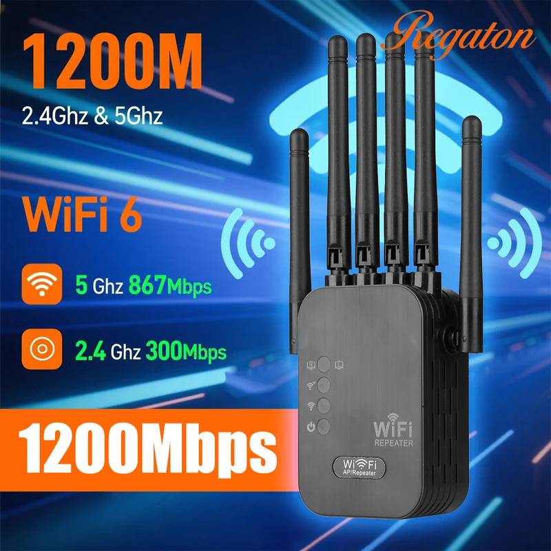 Wifi Range Extender - Беспроводной 5G WiFi репитер 1200 Мбит/с,