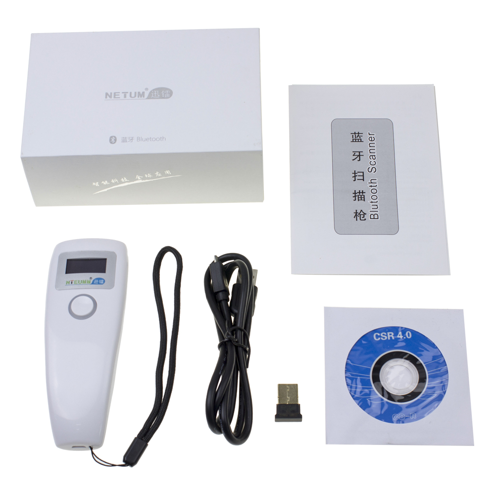 Barcode Scanner 2D - Беспроводной 2D-сканер штрих-кодов Z2S Blue Tooth
