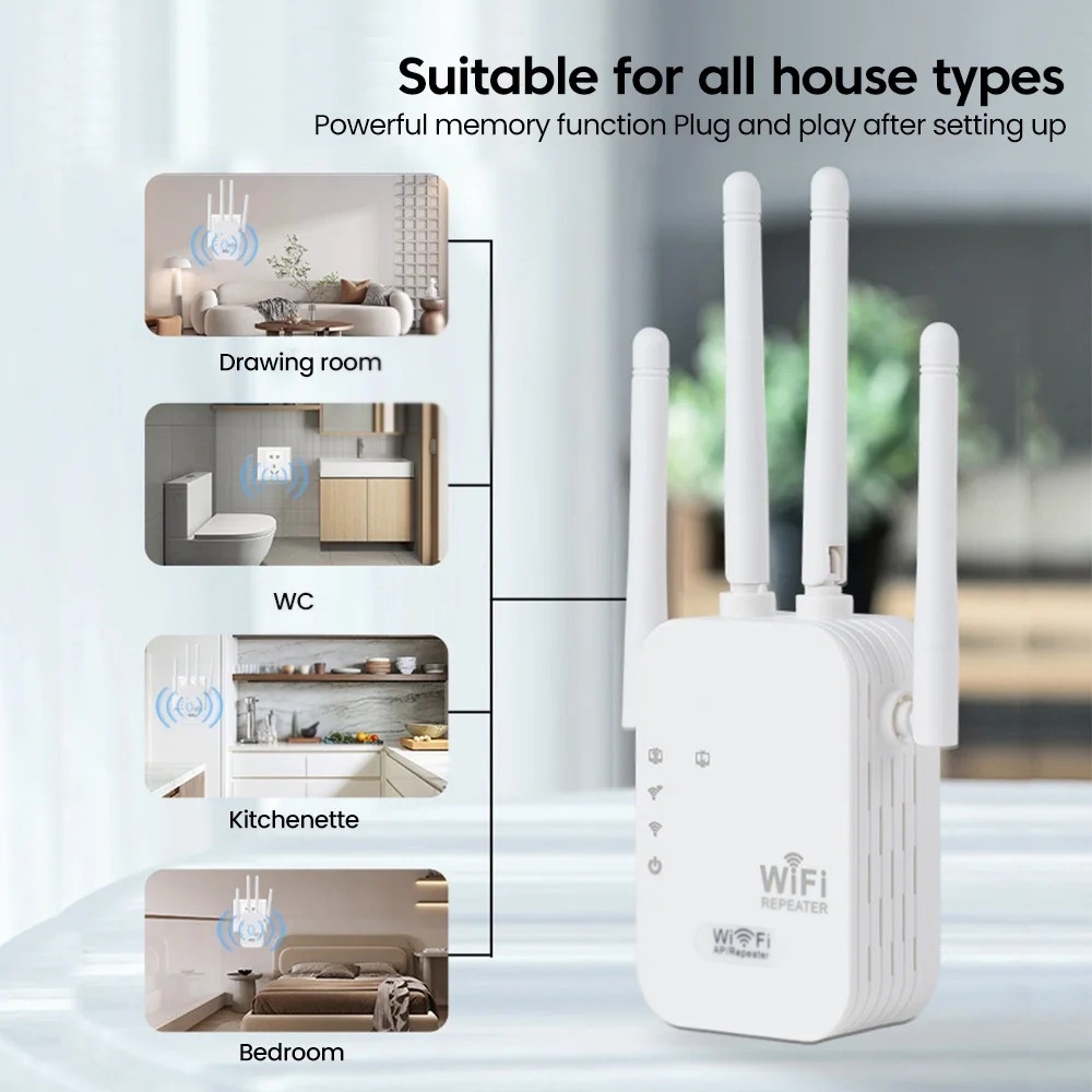 Wifi Range Extender - Беспроводной повторитель Wi-Fi 300 Мбит/с, расширитель