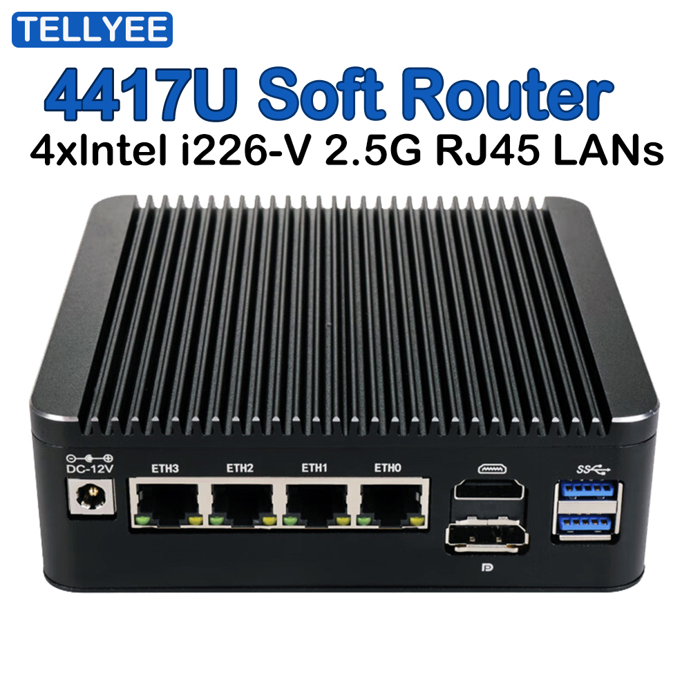 Thin Client Mini Pc - Программный маршрутизатор Intel Pentium 4417U 2.5G