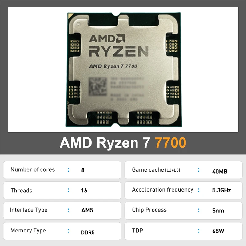 Процессор AMD Ryzen 7 7700 R7  – обзор и цена Amd Cpu Ryzen 7