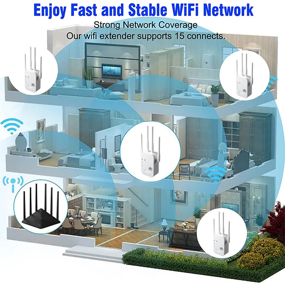 Усилитель Wi-Fi сигнала 1200 М – обзор и цена Wifi Range Extender