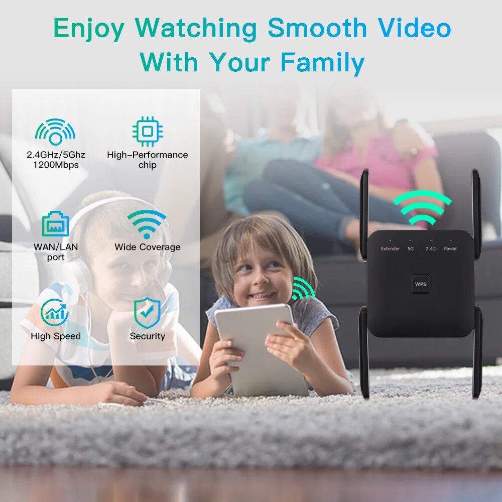 Wi-Fi повторитель 1200 Мбит/с  – обзор и цена Wifi Range Extender