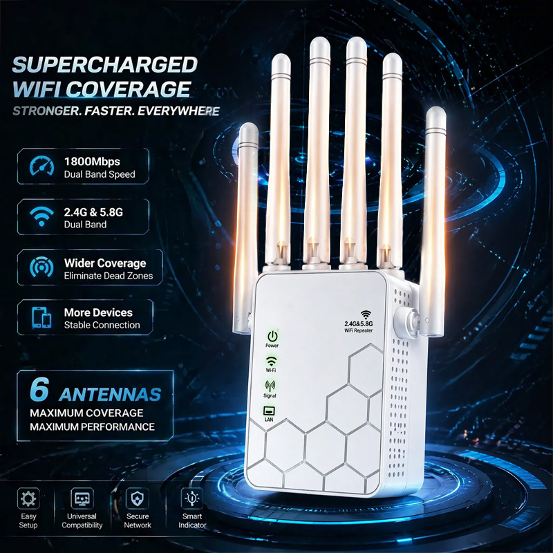 Усилитель Wi-Fi сигнала AX1800 – обзор и цена Wifi Range Extender