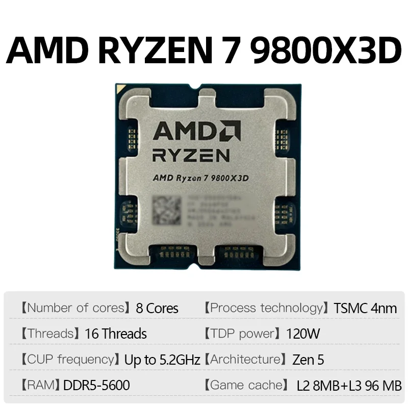 AMD Ryzen 7 9800X3D R7 9800X3D – обзор и цена Amd Cpu Ryzen 7