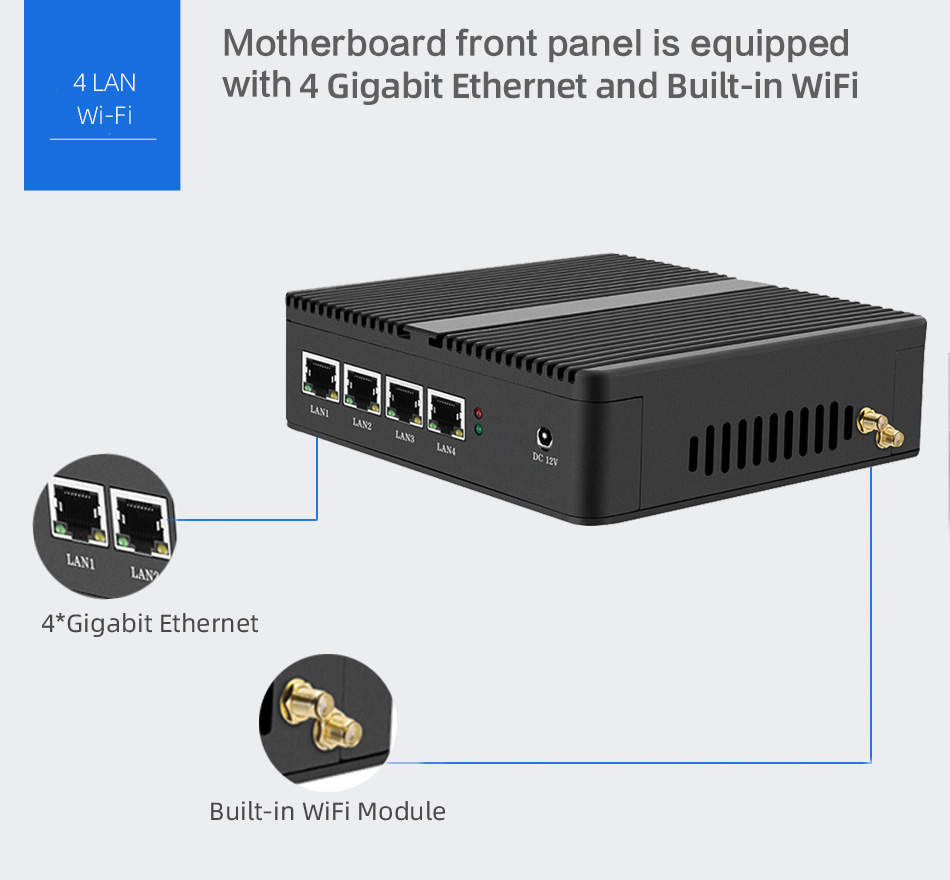 Безвентиляторный мини-ПК с 4 п – обзор и цена Thin Client Mini Pc