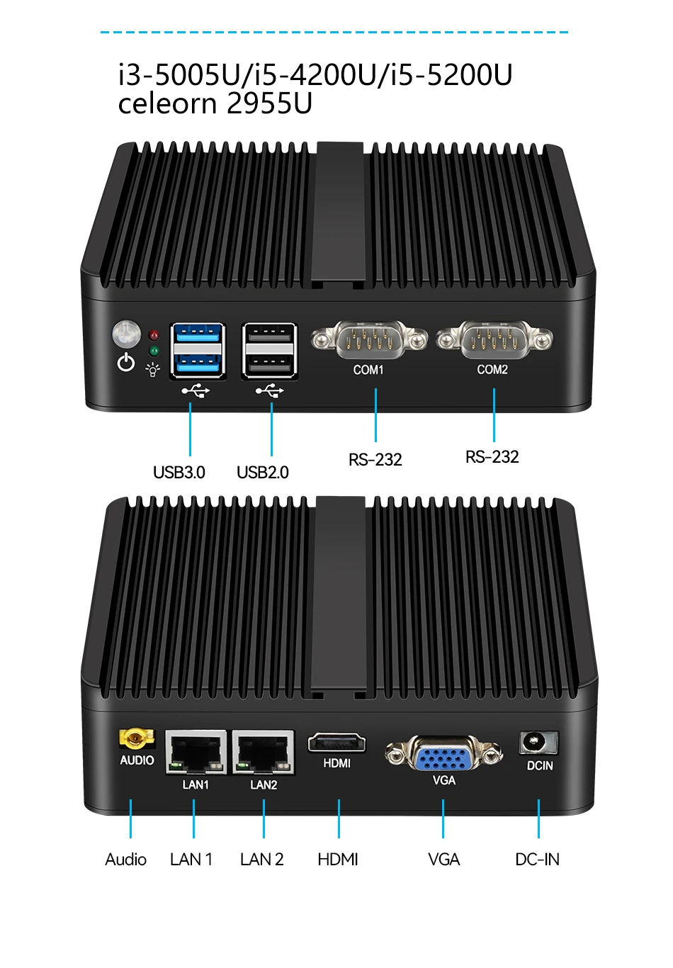 XCY Мини-ПК Intel Celeron J641 – обзор и цена Thin Client Mini Pc